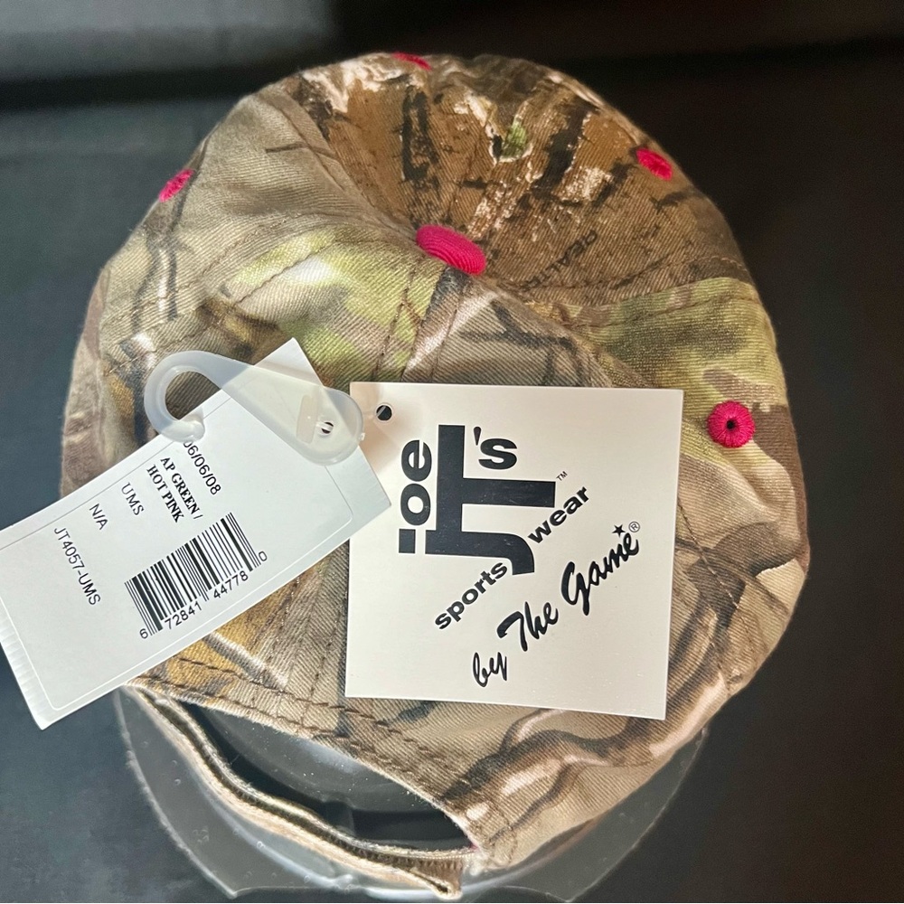 🤩Womens NWT Ole Miss Mississippi Rebels Football Camo & Pink Adjustable Hat Cap - Picture 5 of 8